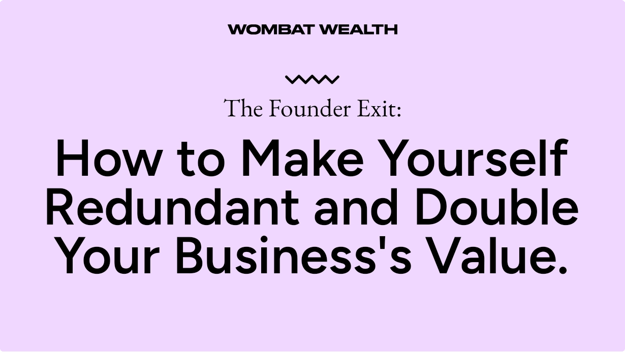 Image with lilac background with black text "Exit Planning Australia: Why 83% of SME Owners Are Leaving Millions on the table"