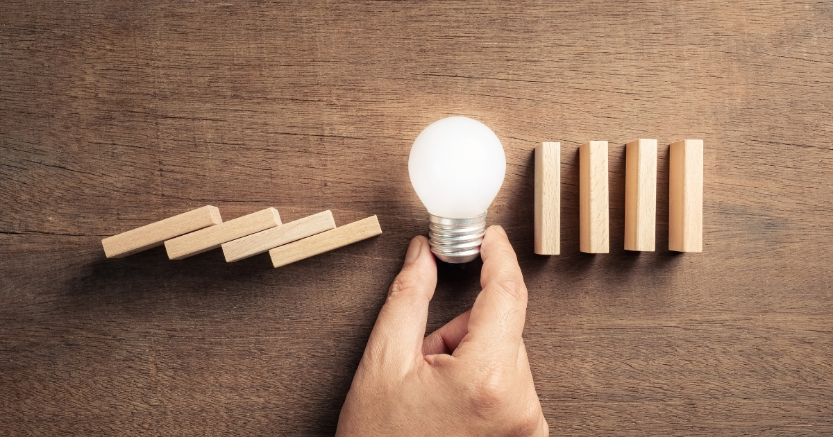 Bulb represent idea solution