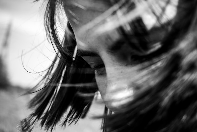 Woman struggling with emotions