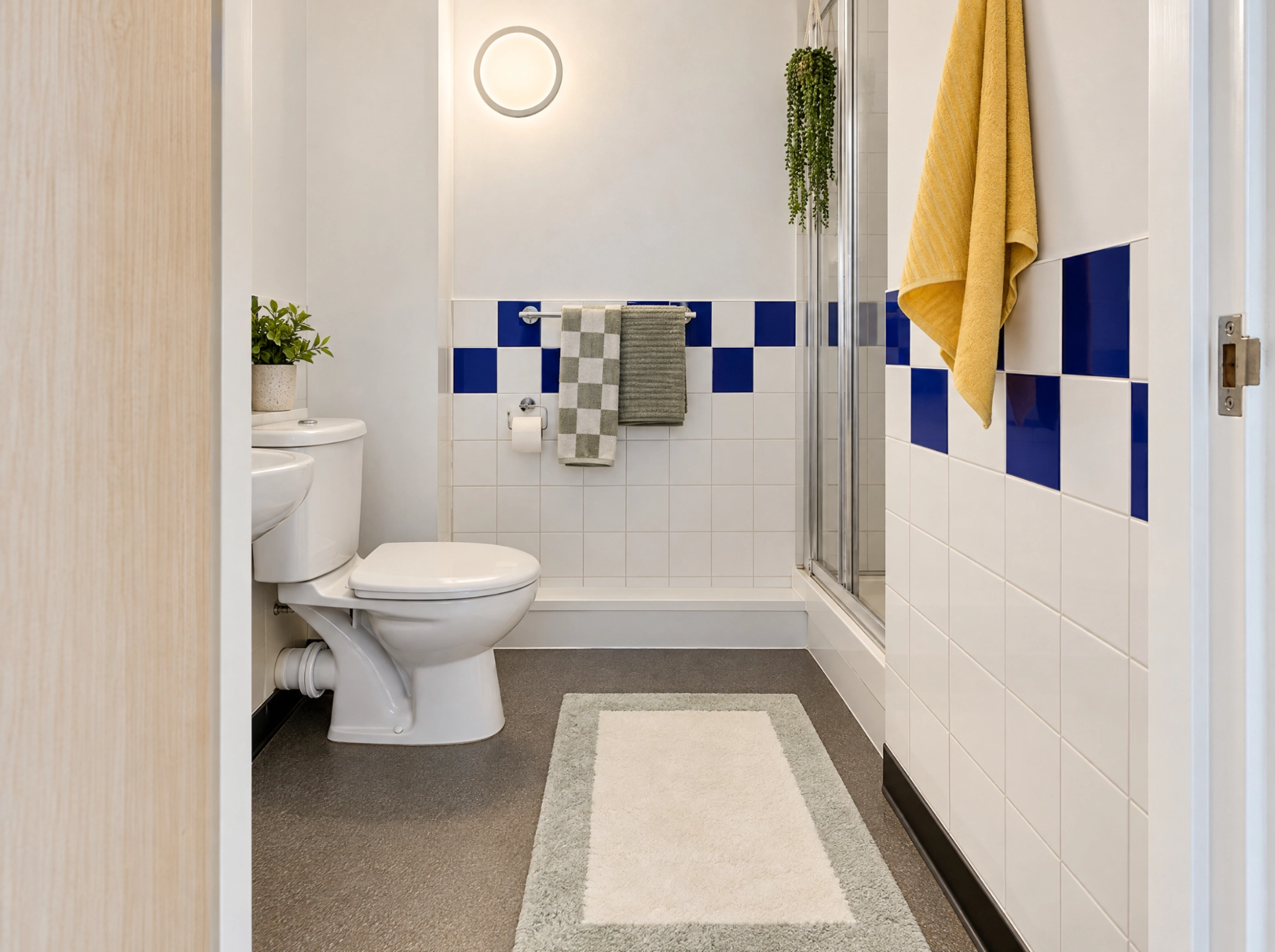En-suite bathroom at Arkwright House, Bradford