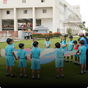 Students doing Co & Extra Curricular Activities