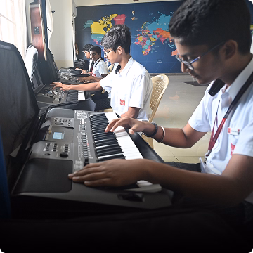 Students Learning Music