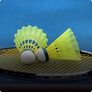 students playing Badminton