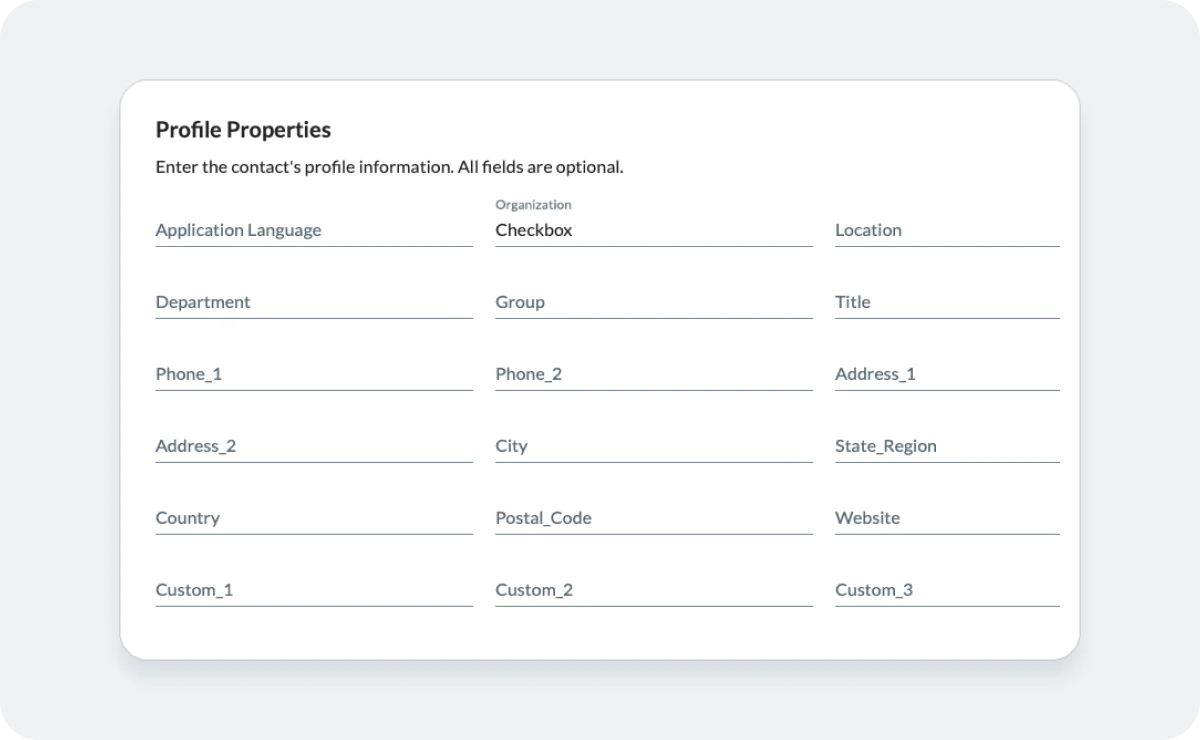 Survey adds this information to the Contact’s Profile Properties