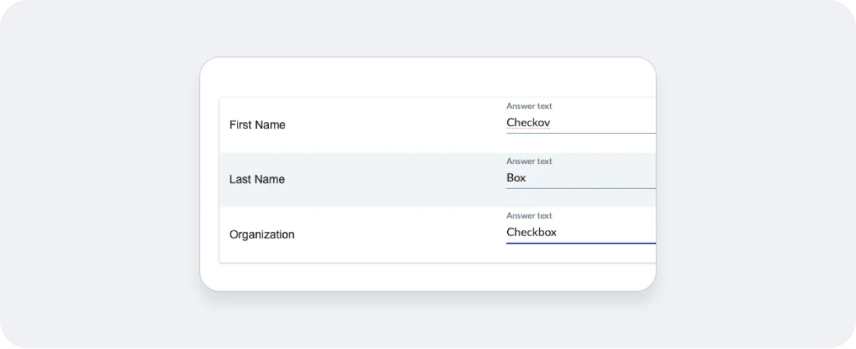Add the respondents from my Contacts in Checkbox