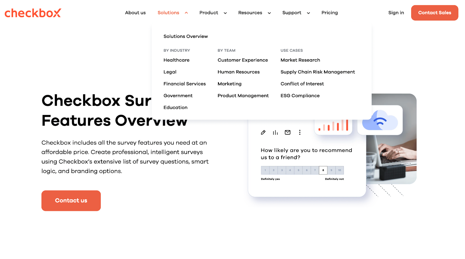 Checkbox voice of the customer (VoC) program solution