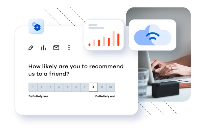 Checkbox online survey software with a customer satisfaction survey