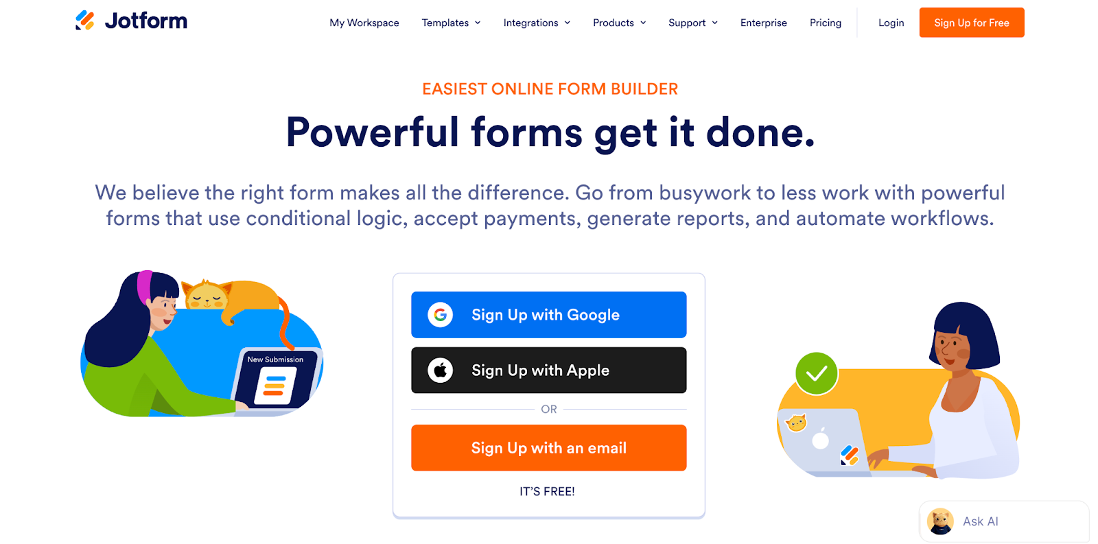 Survey software for small businesses Jotform