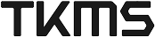 Schwarzes TKMS-Logo mit modernem Schriftzug auf weißem Hintergrund.