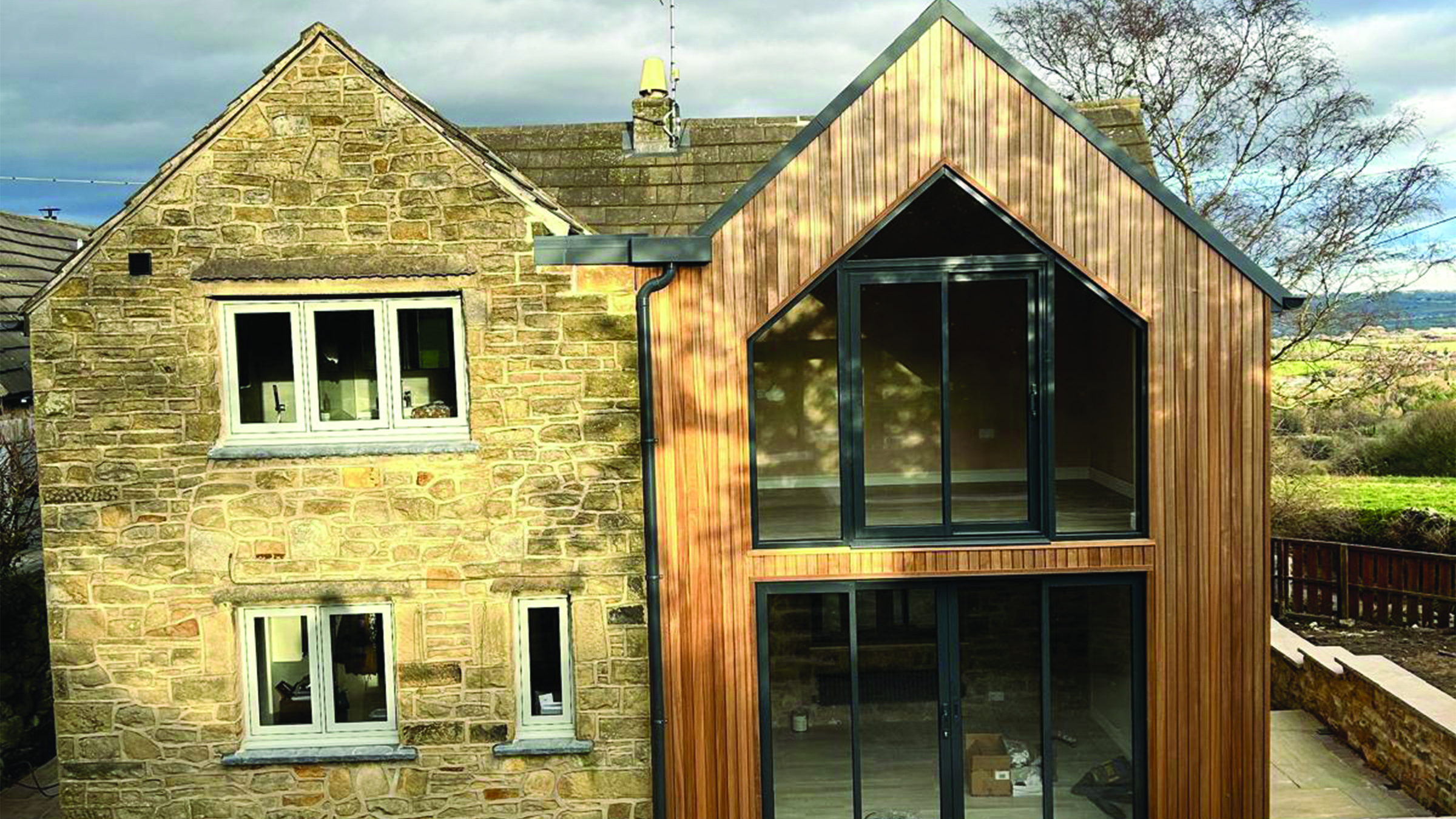 Two storey extension in Ashover