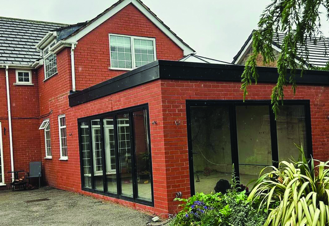 Single storey extension in Mansfield