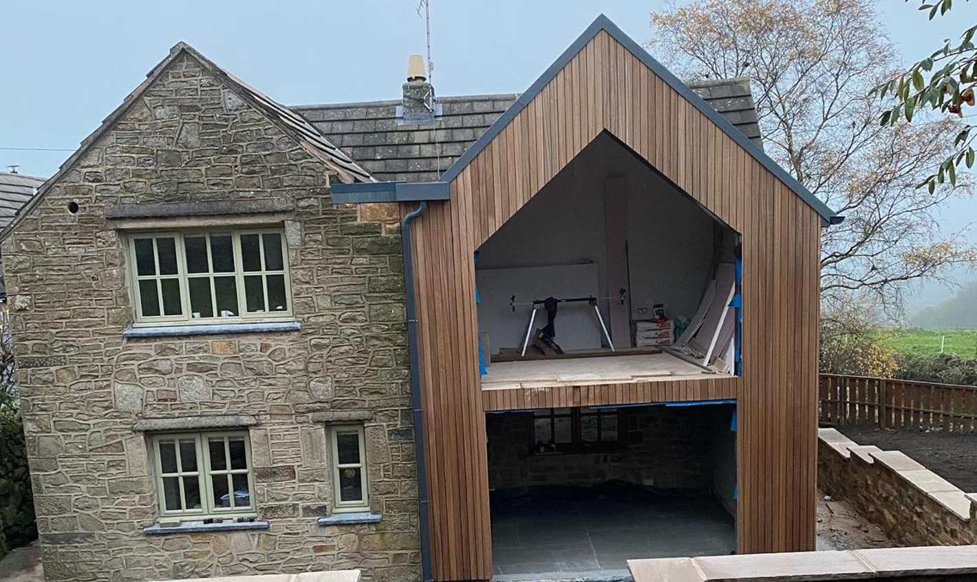 Two storey extension in Ashover