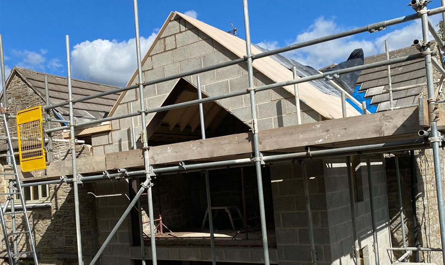 Two storey extension in Ashover