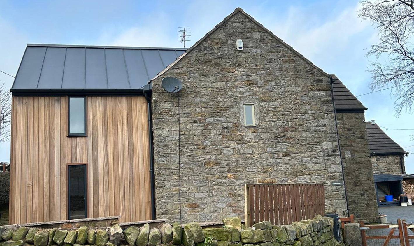 Two storey extension in Ashover