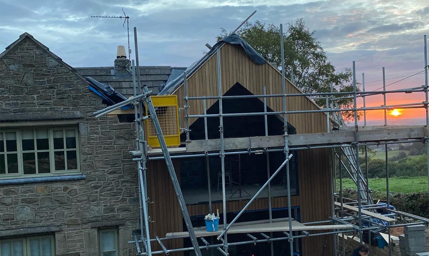 Two storey extension in Ashover