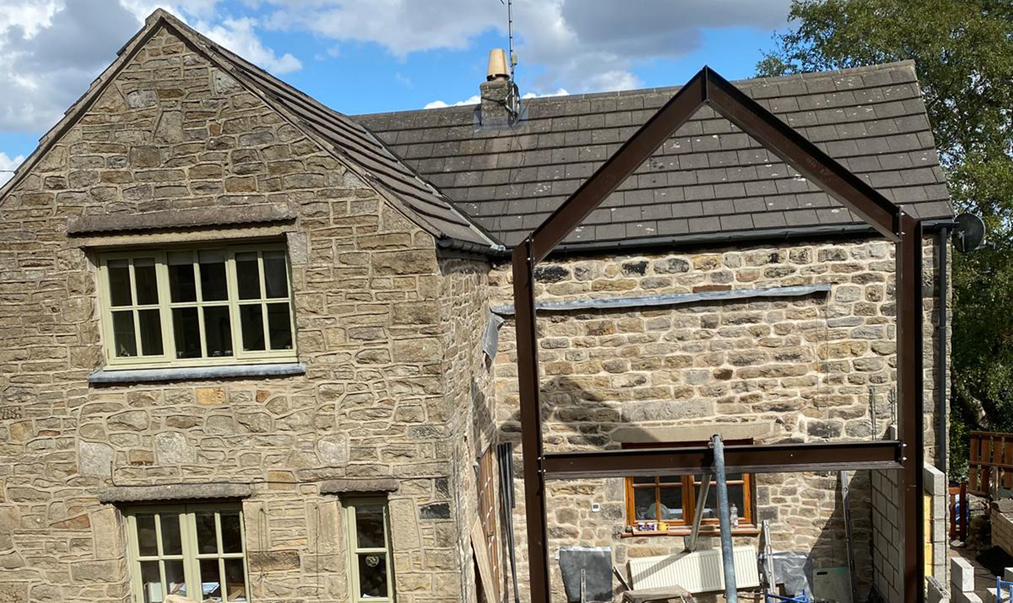 Two storey extension in Ashover