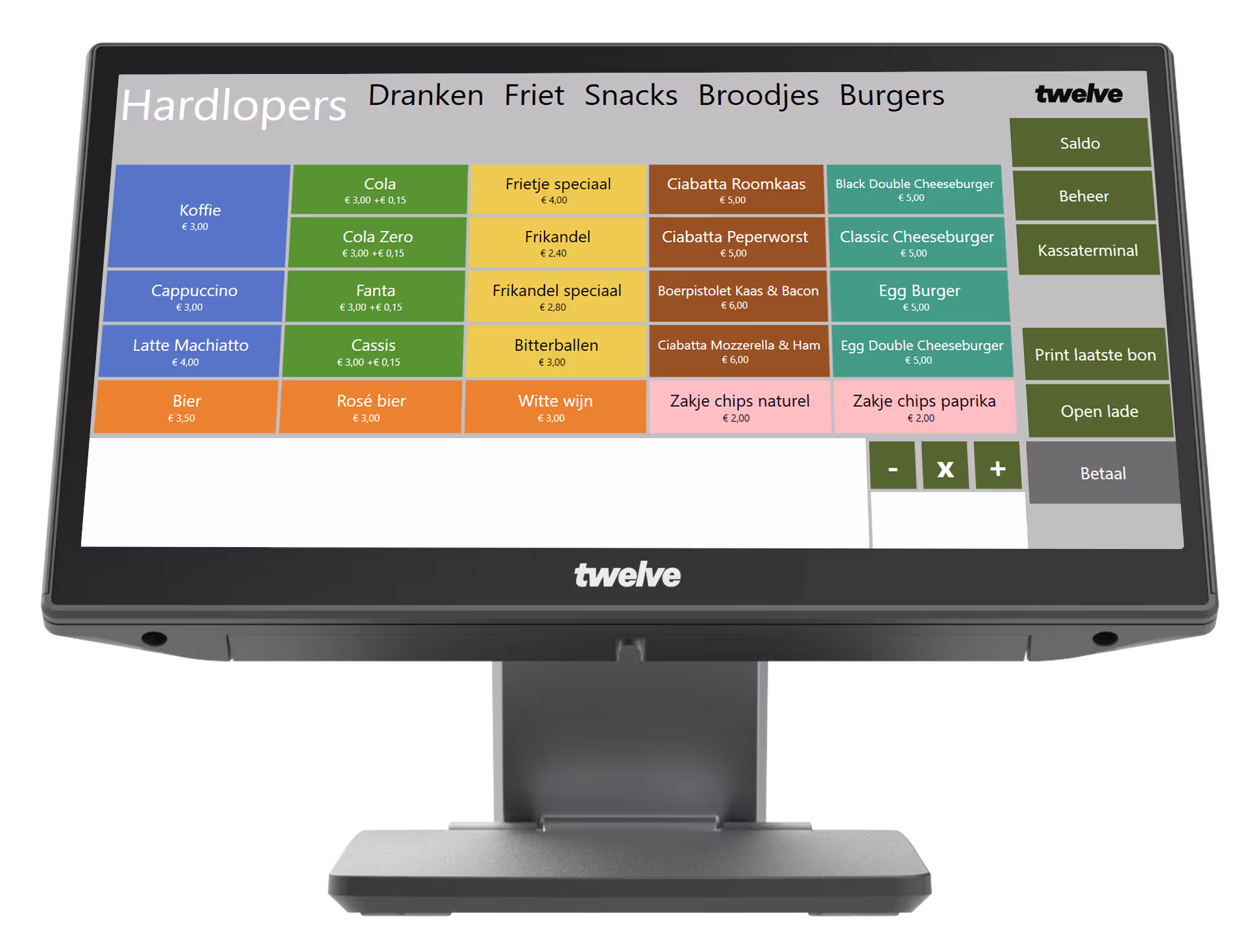 Twelve-POS-interface-with-color-coded-product-buttons-for-fast-QSH-transaction-handling