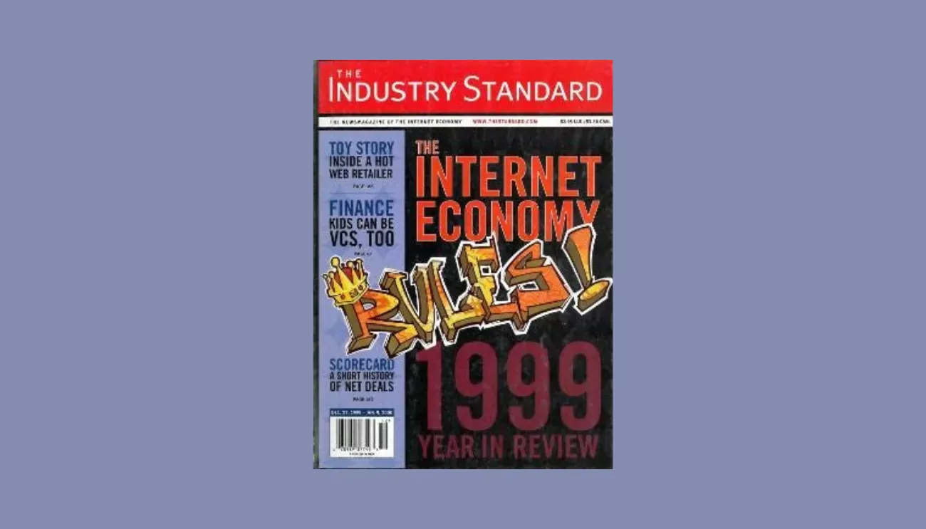 Cover over The Industry Standard magazine