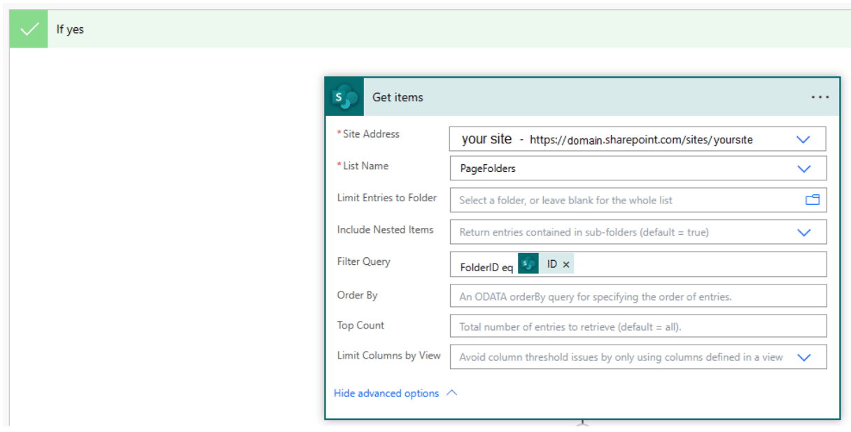HTML showing conditional content visibility.