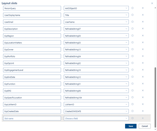 Layout slot naming customization full section