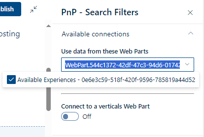 PnP configuration of search filters