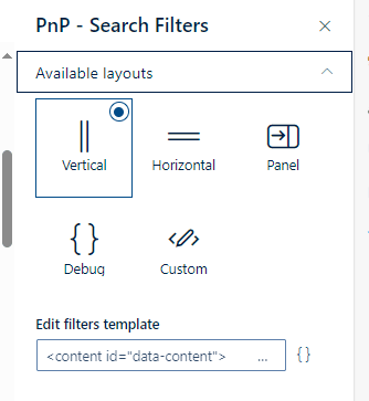 Fully filterable listing.