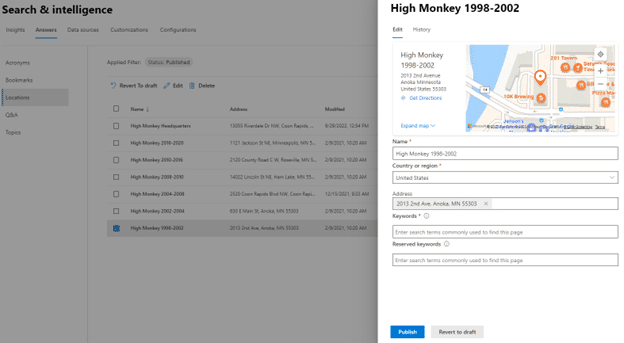 screenshot of What is our High Monkey Strategy Search editor 