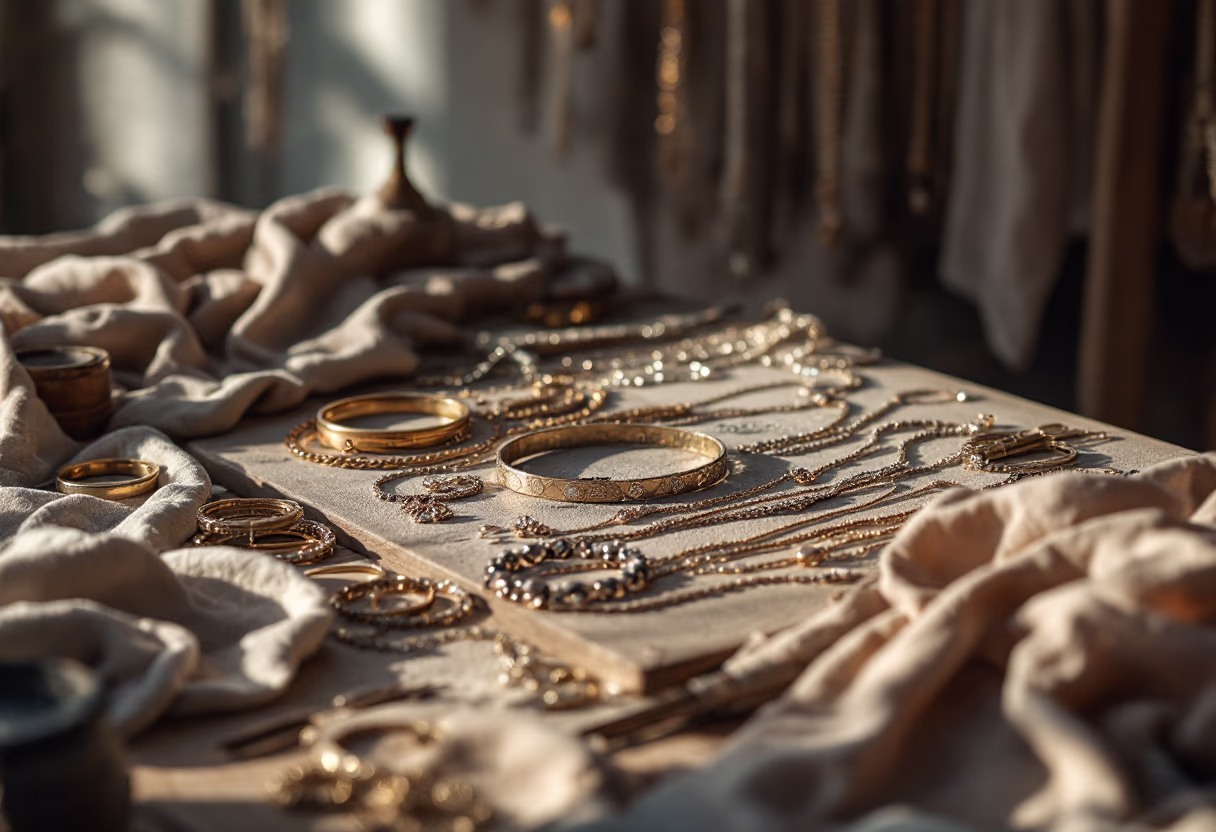 [background image] image of jewelry workshop