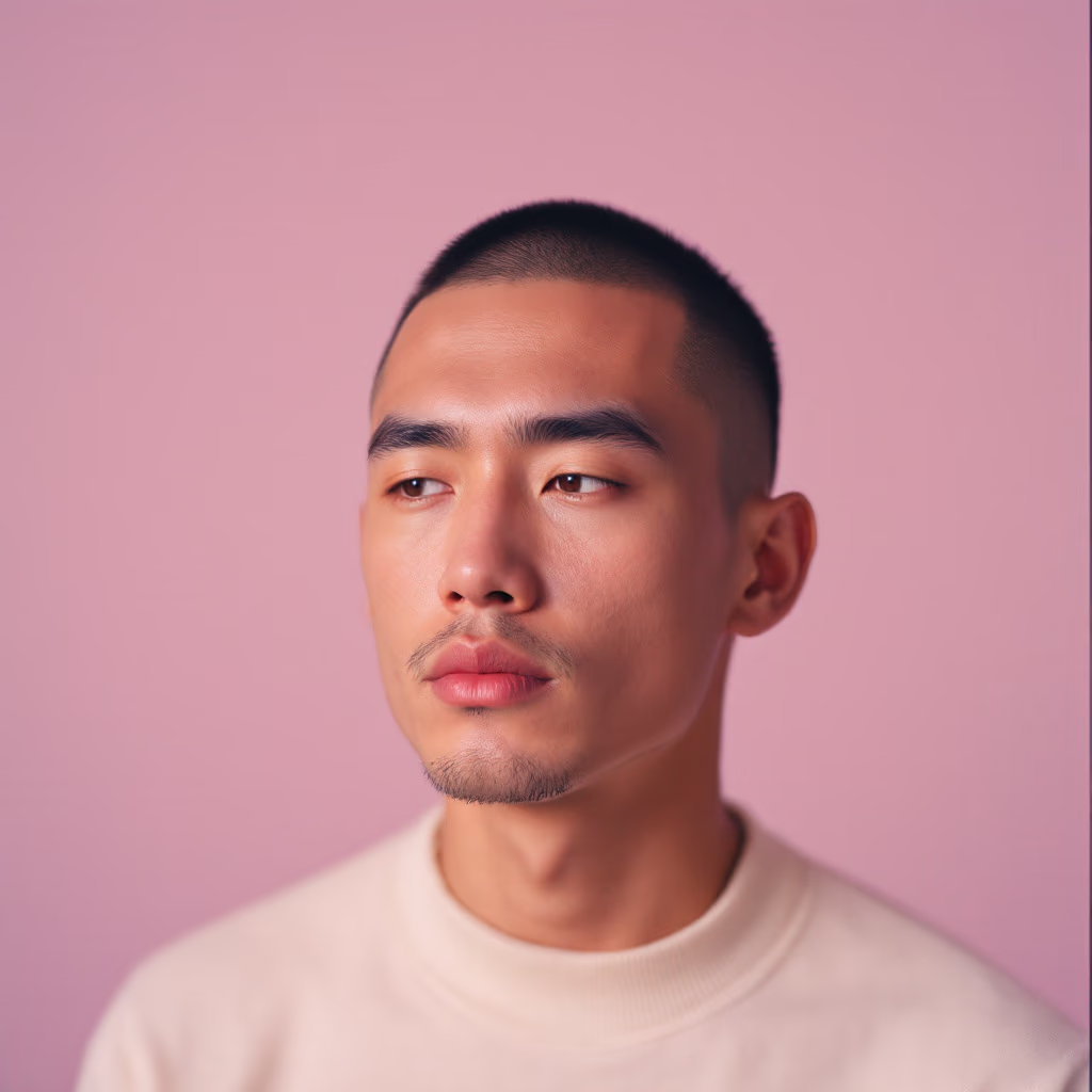[headshot] image of customer (for a clothing boutique)