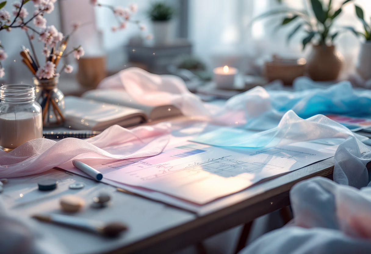 image of a logo design process