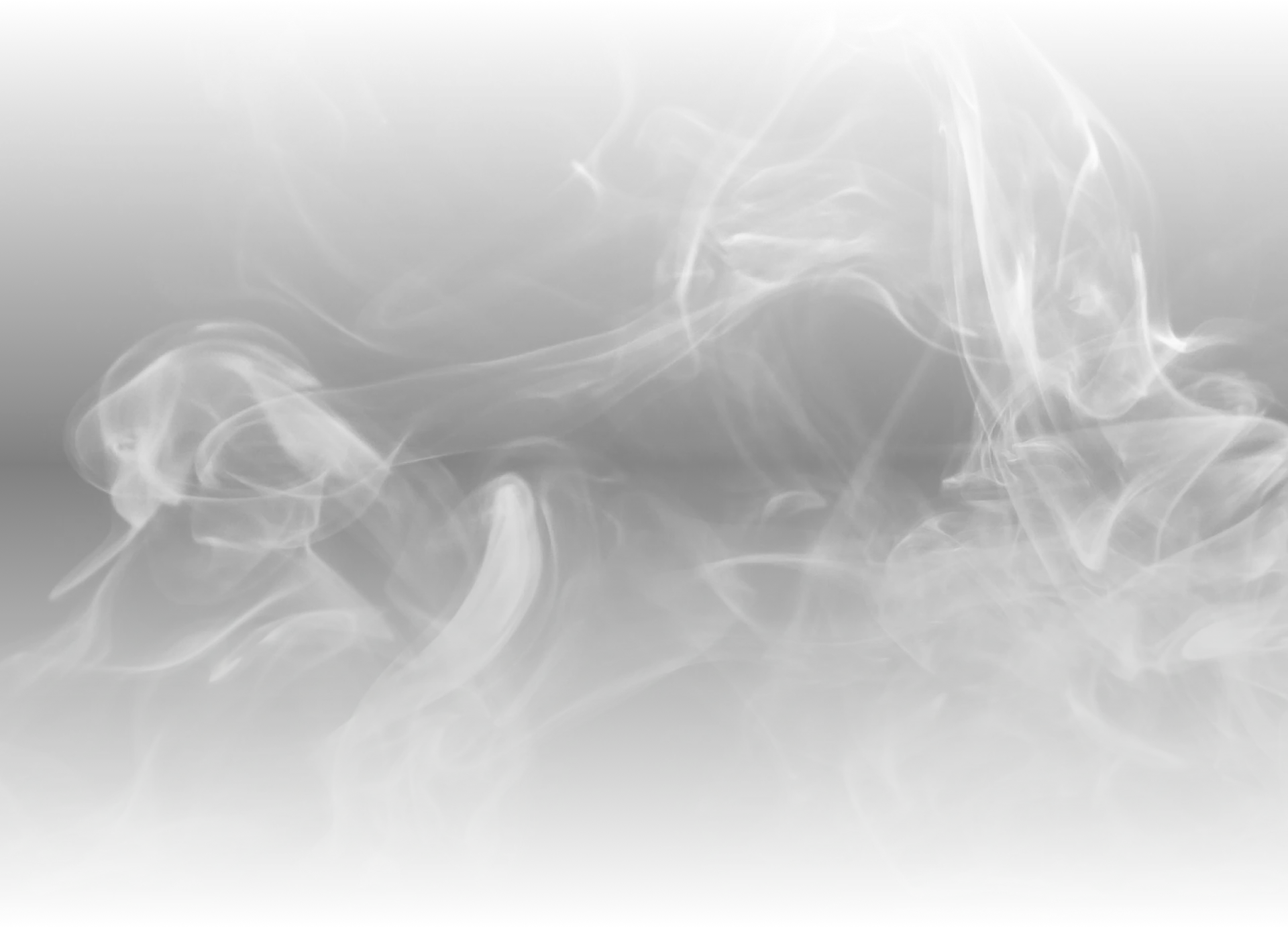 White smoke swirling and curling against a black background.