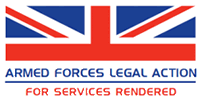 Armed forces legal action logo