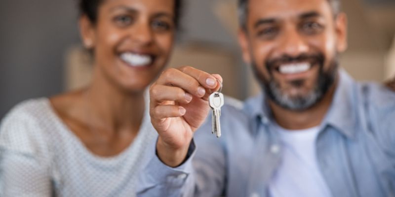 Couple moving house