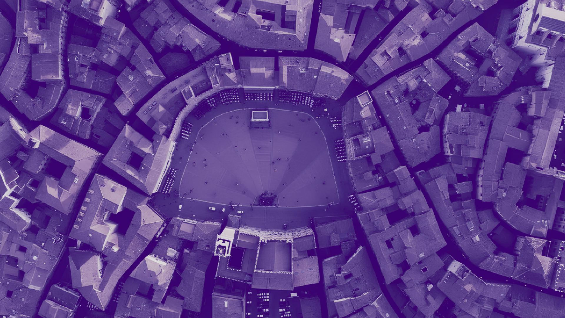 vista aerea di un comune italiano