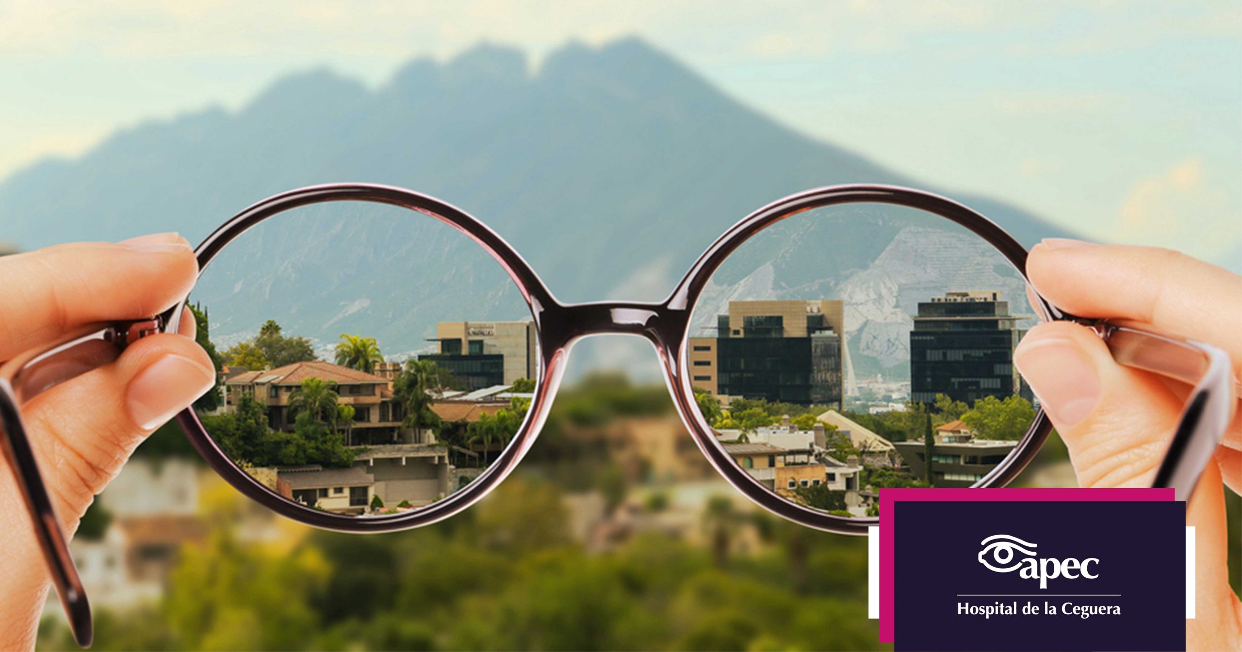 Young woman wearing glasses smiles