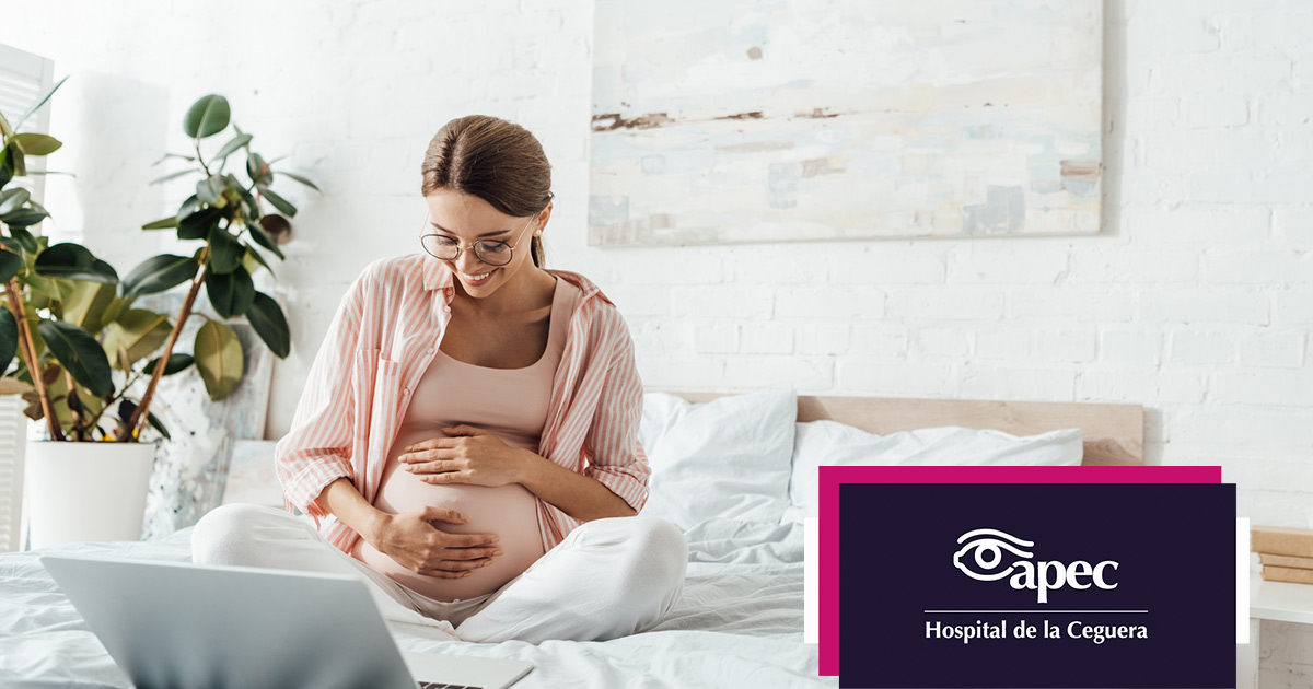 Young woman wearing glasses smiles