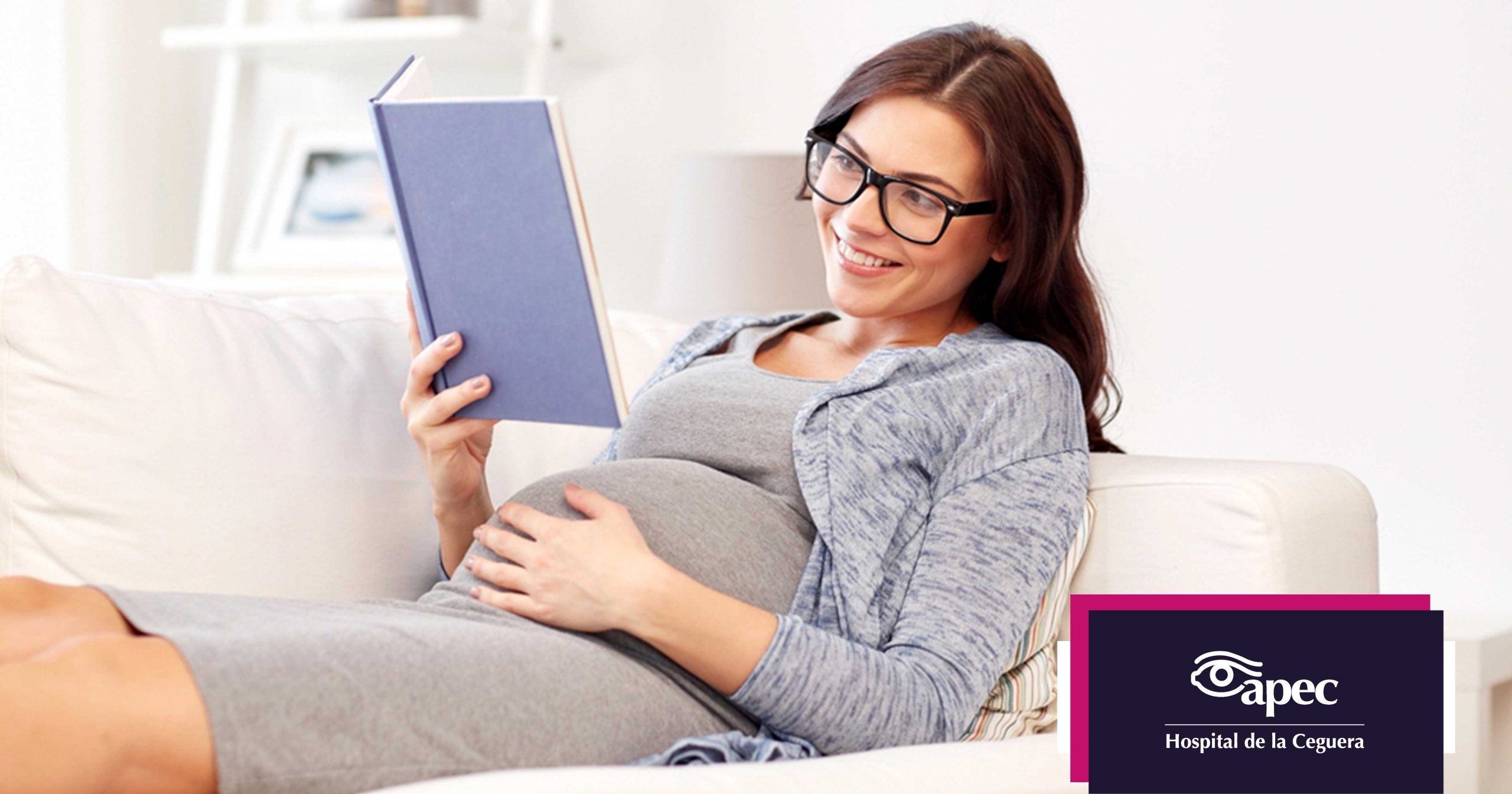 Young woman wearing glasses smiles