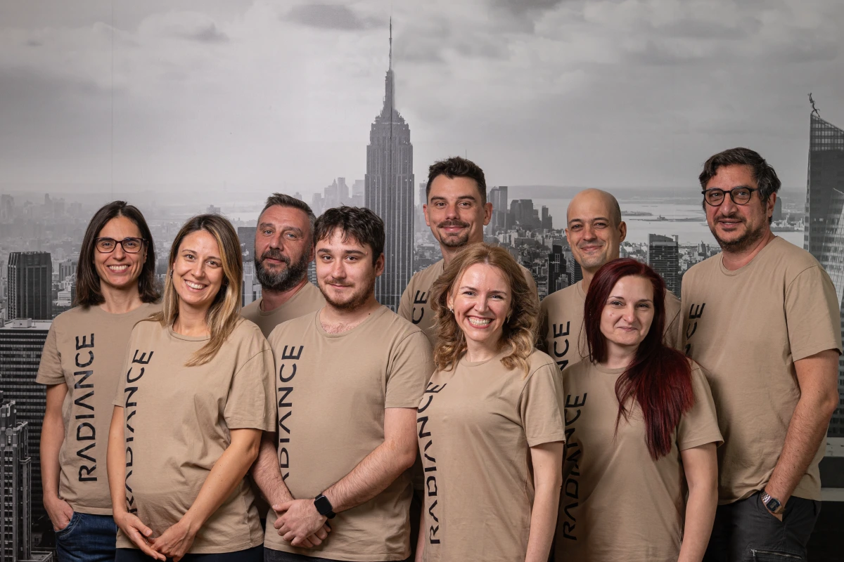 Radiance Visual. Team members group photo.