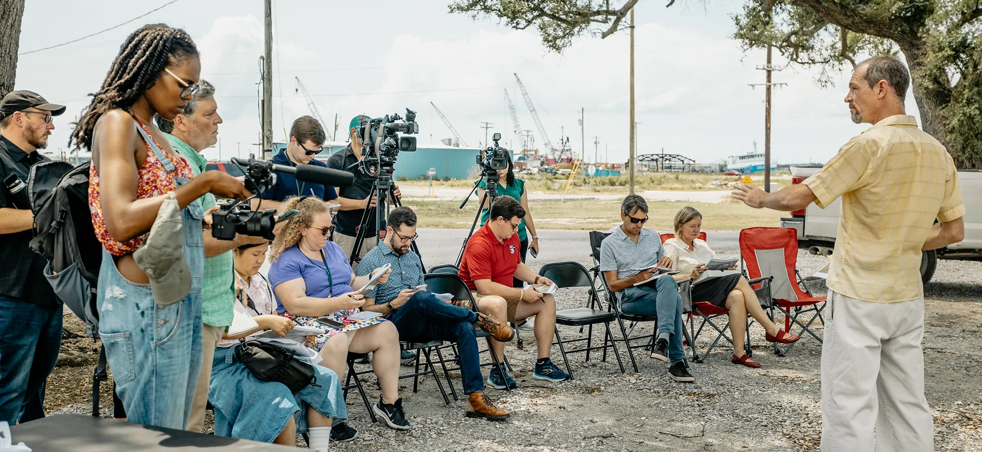 Image of justin in the field

