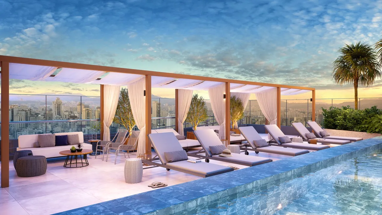 perspectiva ilustrada da Piscina closer