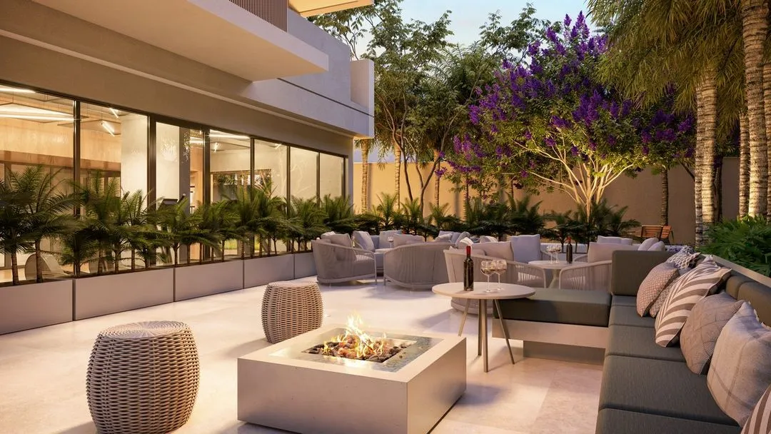 perspectiva ilustrada da Praça do fogo