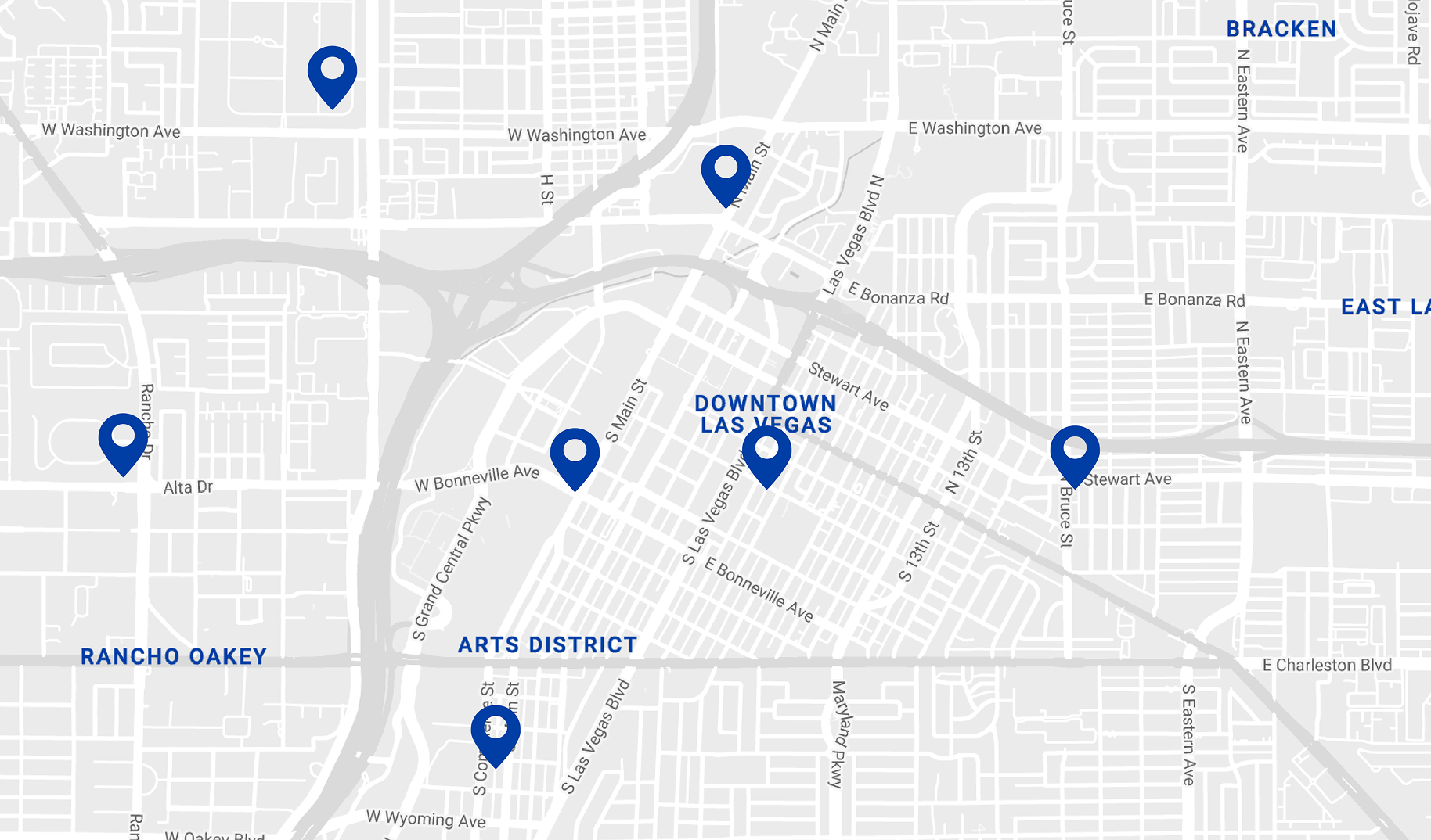 Google Map that has been edited to follow CenterWell's branding and colors.