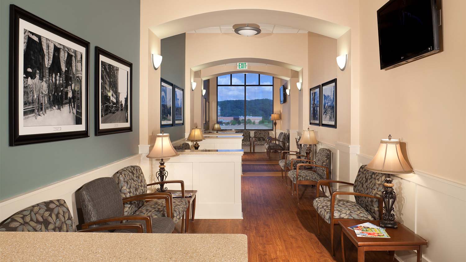 Patient waiting area in the Southeast Eye Center by Johnson & Galyon