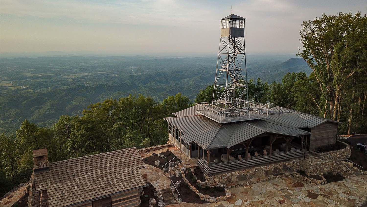 Arial view of Blackberry Mountain