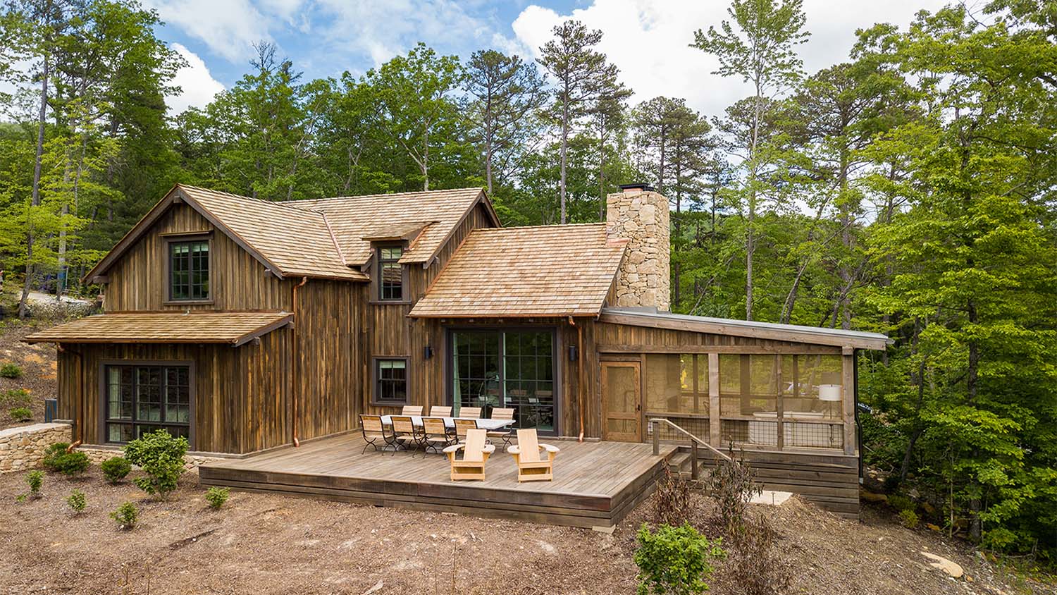 A cabin in the woods at Blackberry Mountain