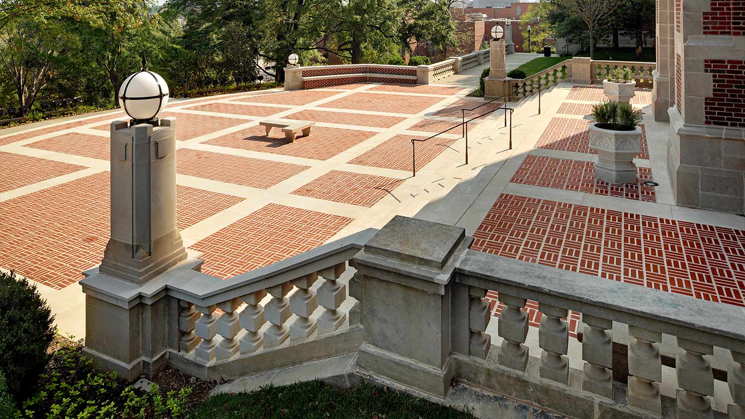 Exterior brick steps at University of Tennessee Ayres Hall