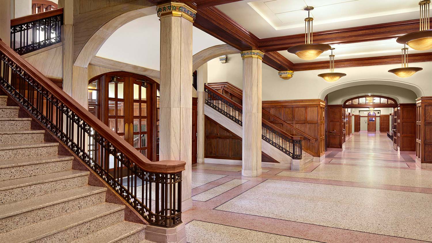 Hallway inside University of Tennessee Ayres Hall