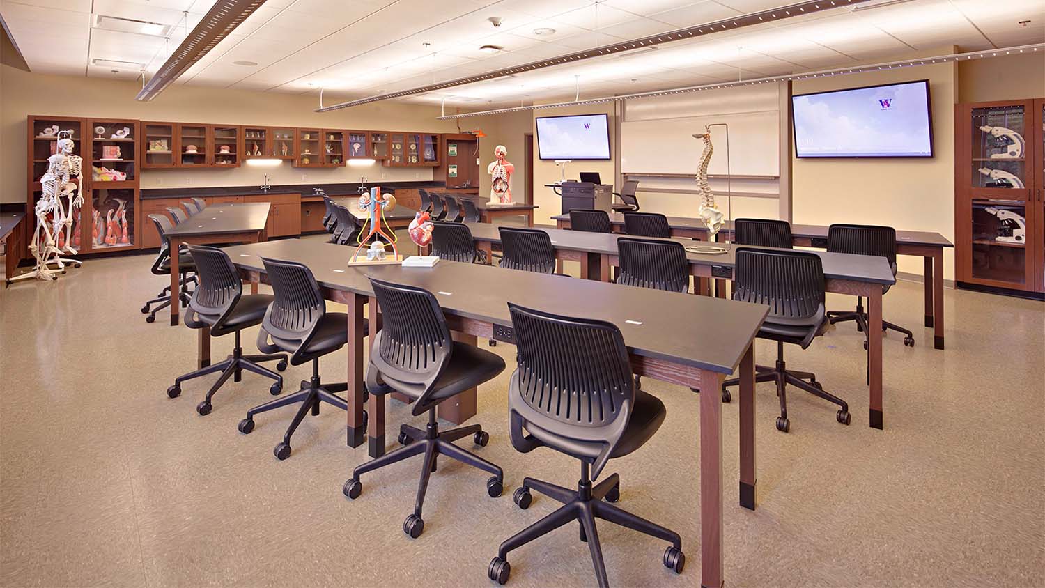 A classroom indide of Walters State Community College Greene County Campus