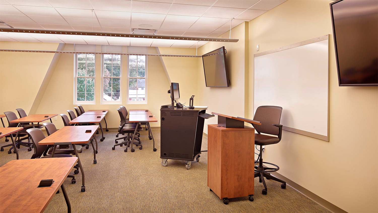 View inside a classroom in Walters State Community College Greene County Campus