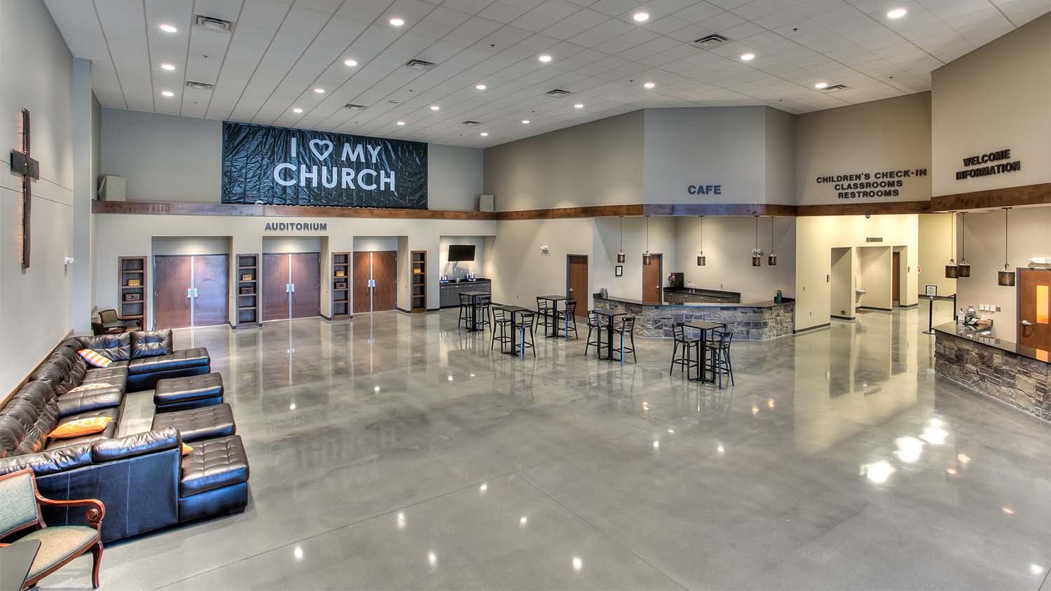Main foyer in Blount Community Church